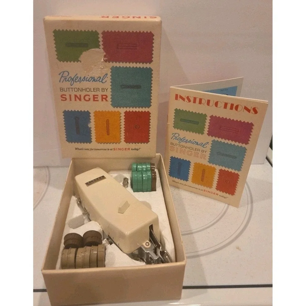 Vtg Singer Professional Buttonholer for Vertical Needle Zig Zag Machines V102878